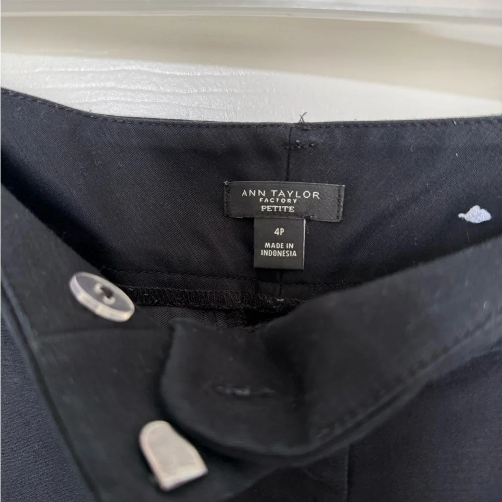 Black Women's Stretch Ponte Pants - Picture 2 of 3